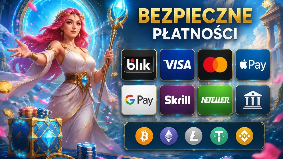 loga BLIK, Visa, Mastercard i kryptowalut